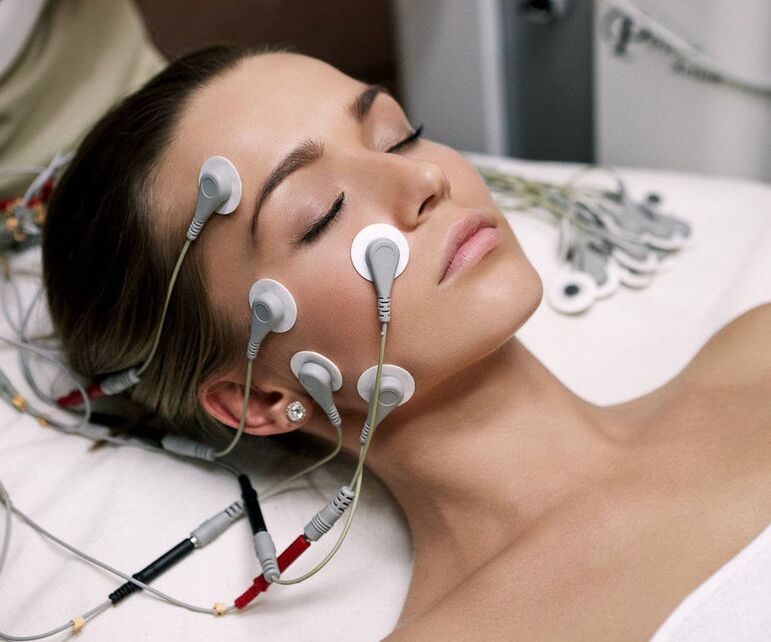 myostimulation for the skin around the eyes