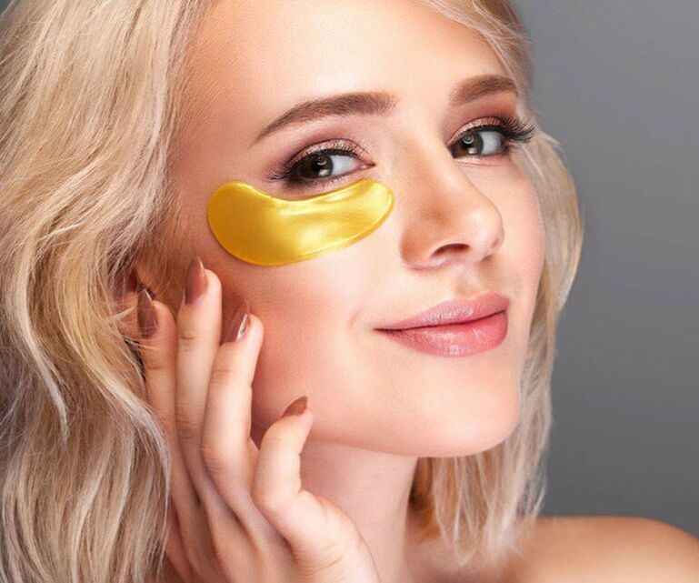 spots around the eyes